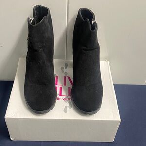 Olivia Miller Black Ankle Booties